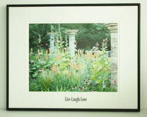 Summer Garden Scene Inspirational Quote by JustforJoyCreations, $30.00 ...