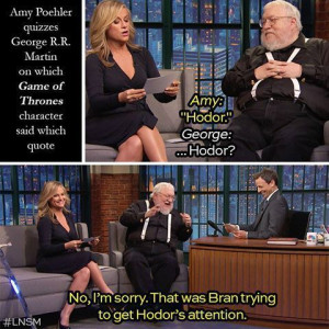 ... quizzes GRRM on which Game of Thrones character said which quote