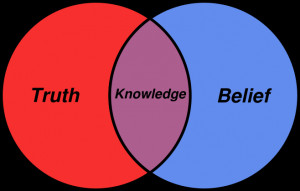 We'd like to believe that what we believe represents the truth. What ...