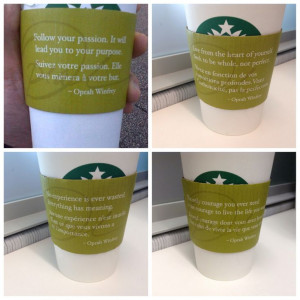 Starbucks Oprah Quotes