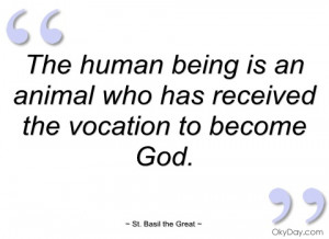 the human being is an animal who has st