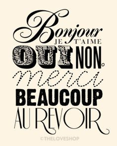 ... French, Inspiration, French Typography, French, Paris France Quotes