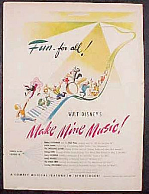 Walt Disney's Make Mine Music Movie Ad - 1946 (Image1)