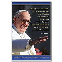 ... items if following jesus seems difficult pope francis quote poster