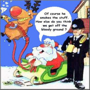 funny santa claus comic picture
