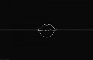 kissing kiss lips Arctic Monkeys white and black do i wanna know