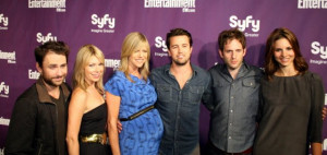 ... Kaitlin Olson, Glenn Howerton, Mary Elizabeth Ellis and Jill Latiano