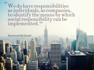 Moody's CEO Raymond McDaniel on Corporate Social Responsibility #CSR # ...