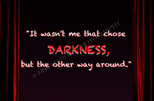 Darkness Goth Quote Art 5x7 Framed by JenniferRoseGallery on Etsy, $20 ...