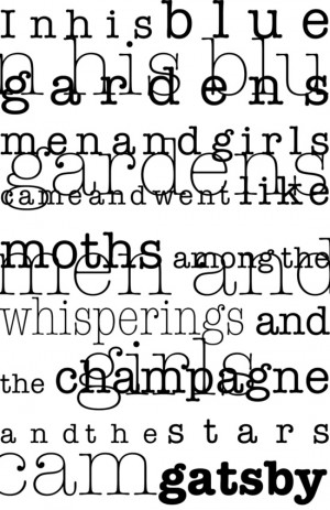 The Great Gatsby Movie Quote F. Scott Fitzgerald Canvas Print