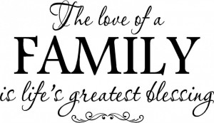 ... Life Quote On Family Love And Blessing Family Quotes Black White Theme