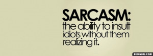 Sarcasm Facebook Cover