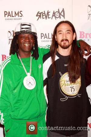 Flavor Flav and Steve Aoki - DJ/Producer Steve Aoki receives the ...