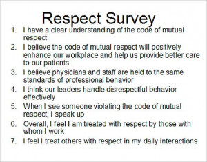 Here is the hospital’s “respect survey” and how people have ...