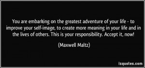 on the greatest adventure of your life - to improve your self ...