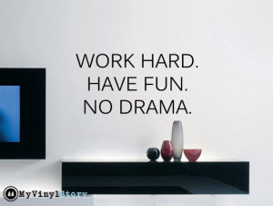 Inspiring Typography Wall Decal Quote Work Hard by MyVinylStory, $19 ...
