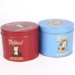Mothers Retro Storage Tin with 2 Quotes about Mum