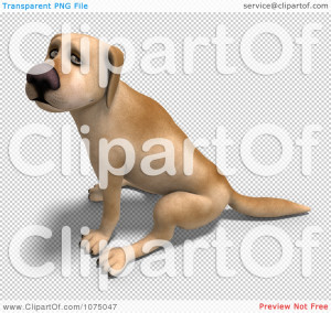 Sad Dog Clipart Clipart 3d sad yellow lab dog