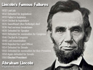 Famous Failures Abraham Lincoln