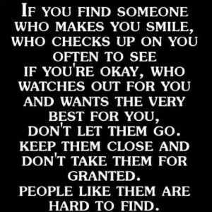 Don't take people for granted