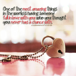 One of the most amazing things in the world is having someone fall in ...