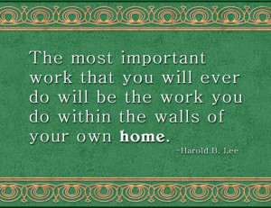Harold B Lee quote