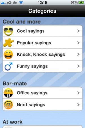 ... Sayings Lite - The funny collection of lines, quotes and jokes - text