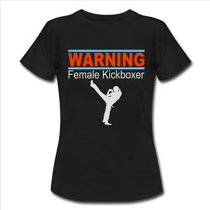Female-Kickboxer-Kickboxing-Kick-boxing-Muay-Thai-mma-Womens-T-shirt ...