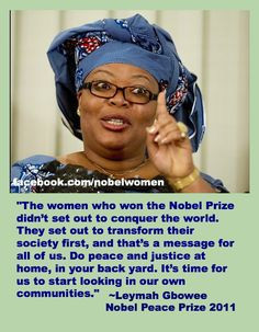 Leymah Gbowee, Nobel Peace Prize winner 2011