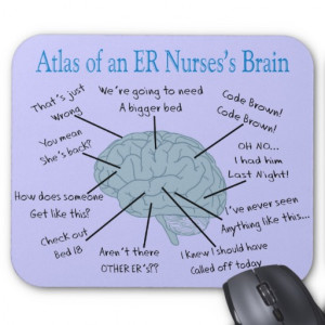 Atlas of an ER Nurse's Brain Gifts Mouse Pads