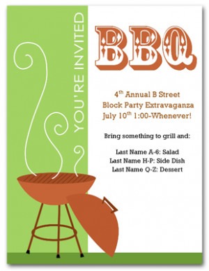 neighborhood block party invitation template