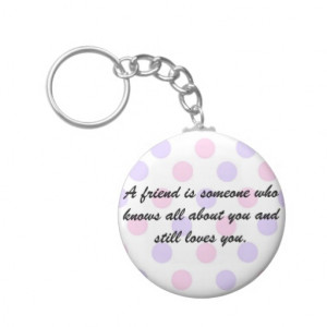 polka dot quotes keychains