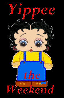 Betty boop excited for weekend