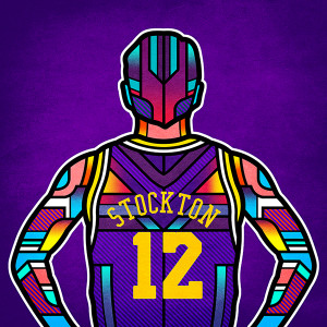 John Stockton and Michael Jordan