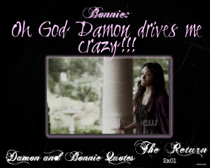 ... & Bonnie Damon and Bonnie Quotes: Season Two 2x01 The Return~ Bonnie