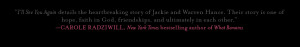 ... for Jackie Hance's Memoir, I'LL SEE YOU AGAIN | Quotes and Press