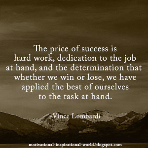 the dictionary vince lombardi success 1200818 the path to success is ...