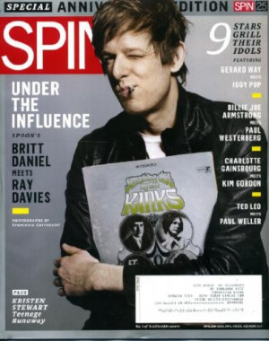 Spin April 2010 Britt Daniel/Spoon on Cover (Meets Ray Davies ...