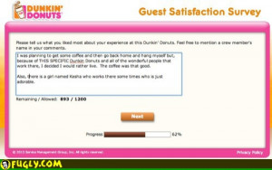 Dunkin Donuts Suicide Survey