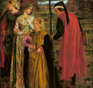 The Salutation of Beatrice, Dante Gabriel Rossetti, 1859