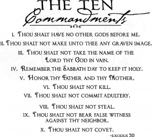 Vector Graphics - Ten Commandments
