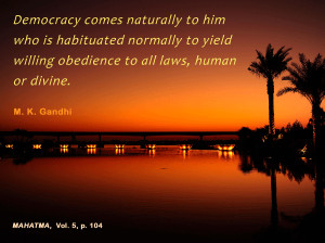 Mahatma Gandhi Quotes on Democracy