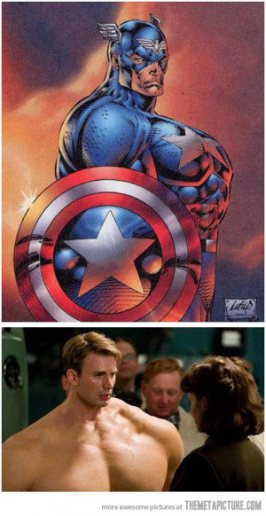 Funny photos funny captain America small head