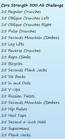 ... , 500 Workout, Ab Workout, Ab Exercise, Strength 500, Cores Strength