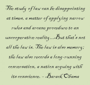 President Barack Obama discussing what the law means to him and to ...