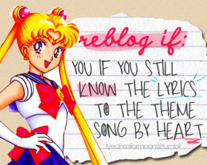 anime, childhood, cute, music, quote, sailor moon, text