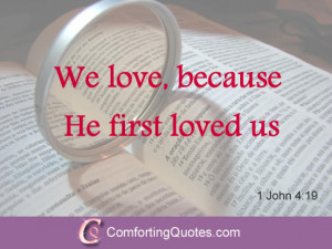 good religious love quote love quotes bible john we love because he ...