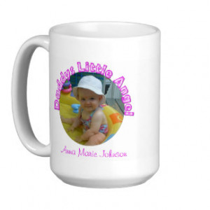 Personalized: Daddys Little Angel: Picture Mug