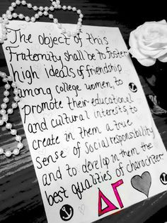 Sorority Symphonies, Creeds, Purposes, Graces and All