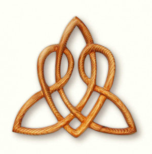 ... celtic love trinity love knot heart irish love knot wood burned irish